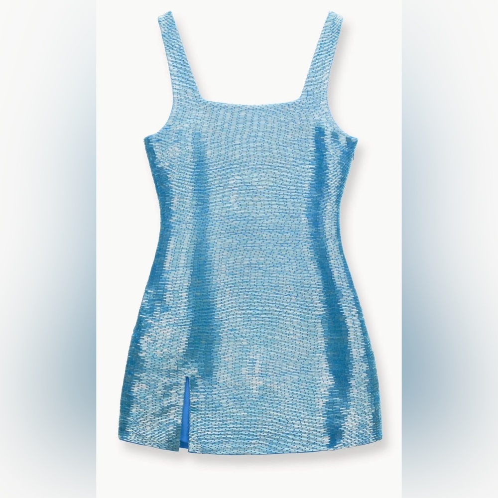 staud blue beaded dress | Dresses | Staud Le Sable Mini Prom dresses